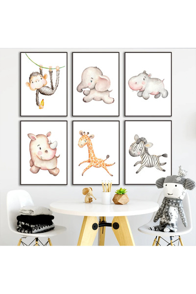 TRENDPOSTER Tutorial modern pentru masă de pictat din MDF din 6 piese pentru ...