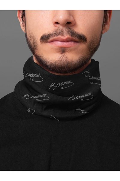 BAF Ataturk Signature Patterned Neck Collar -