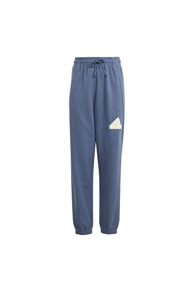 adidas بنطال رياضي للأطفال من أديداس، موديل IS4395-C، بشعار U Fı، لون أزرق