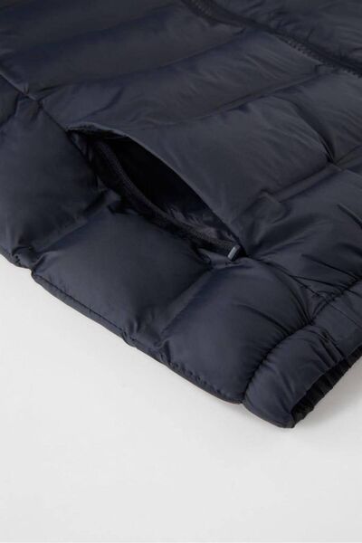 TİJK Boy's Brand Puffer Vest with Elastic Waistband