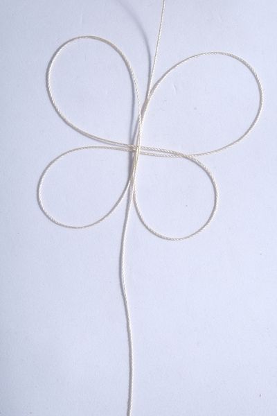 Eskişehir hobi sanat 0,6 mm 50 μέτρα κρεμ χρώμα κρεμαστό σχοινί
