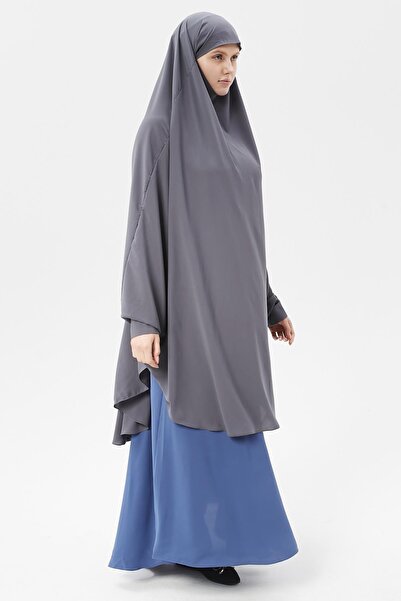 Altobeh Γυναικείο Hijab Medina Silk Sheet Top Veiled Souffle Hijab Smoked