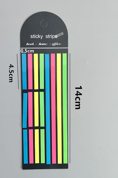 Mona Craftist Long Strip Semi-Transparent Adhesive Post It,Index,Sticker