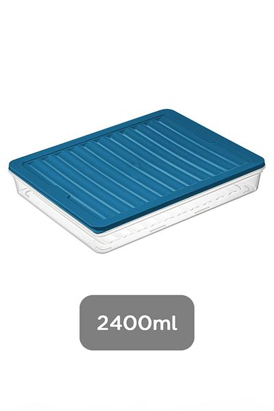 Meleni Home Oil Storage Container - Refrigerator Organizer, 1X2400Ml, Microwave and Diffuser Suitable