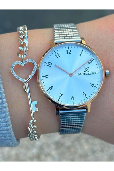 Daniel Klein Dk.ft.1.323 Steel Cord 30 Mt Water Resistant New Season Stylish Design Women's Wristwatch