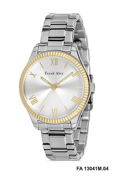 Frank Alex Fa.ft.1.132 Steel Cord 30 Mt Water Resistant New Season Stylish Design Women's Wristwatch