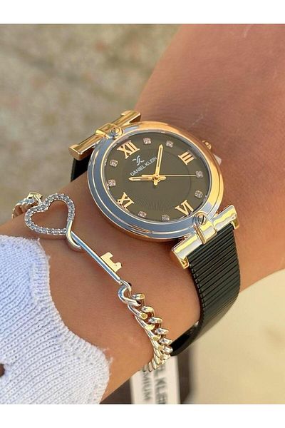 Daniel Klein Dk.ft.1.341 Steel Cord 30 Mt Water Resistant New Season Stylish Design Women's Wristwatch