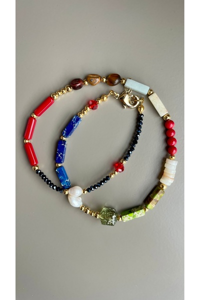 Queen B JewelryCo Doğal Taş Kolye