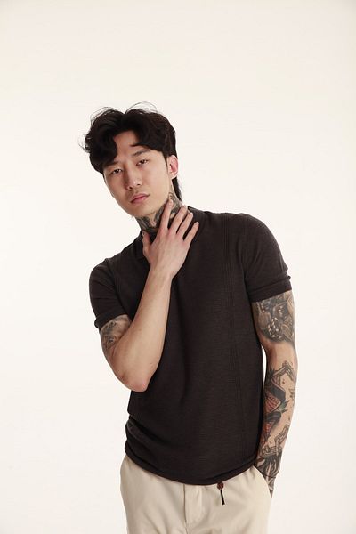 The Champ Clothing Ανδρικό πλεκτό μπλουζάκι Polo Neck
