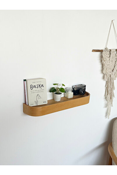 Fagus Wood Ahşap Doğal Masif Duvar Rafı