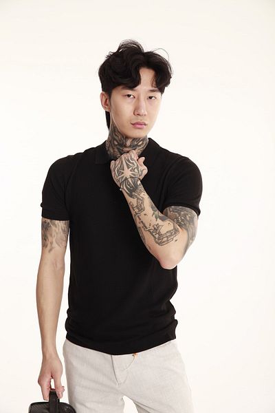 The Champ Clothing Ανδρικό πλεκτό μπλουζάκι Polo Neck