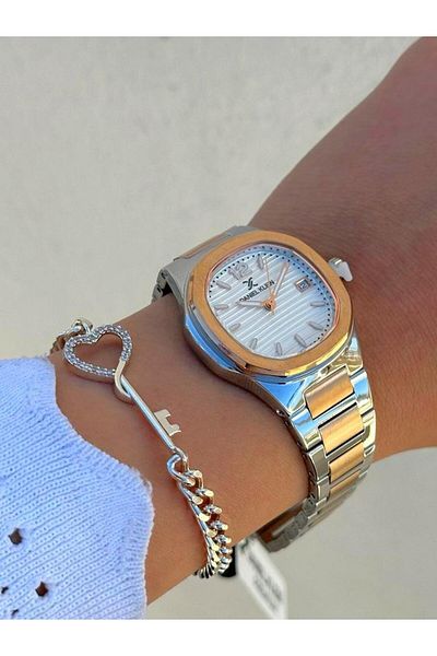 Daniel Klein Dk.ft.1.377 Steel Cord 30 Mt Water Resistant New Season Stylish Design Women's Wristwatch