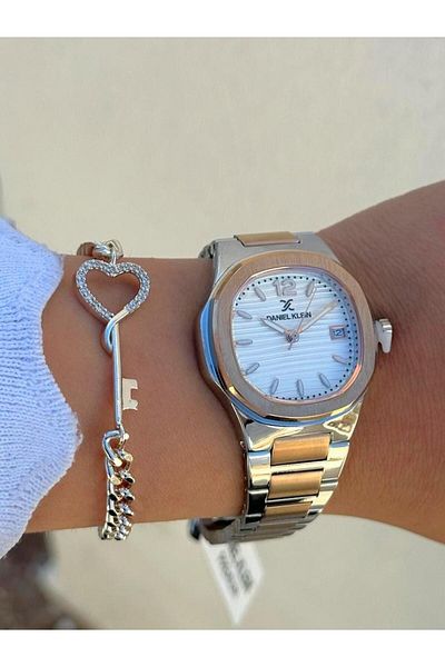 Daniel Klein Dk.ft.1.377 Steel Cord 30 Mt Water Resistant New Season Stylish Design Women's Wristwatch