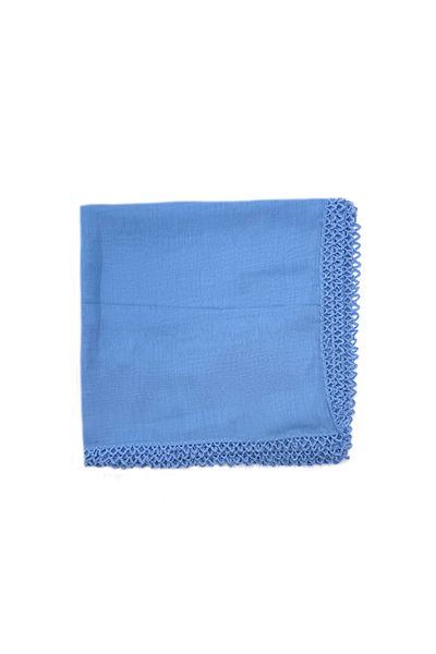 nazipek Bumbac de culoare solidă scrisă 100x100cm eșarfă importată cu margini brodate