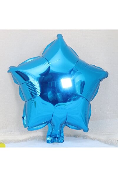 kidspartim بالون صغير من رقائق النجوم باللون الأزرق مقاس 10 بوصات - 5 قطع