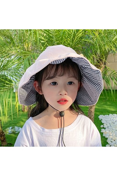 Shopiolog Girl's Foldable Wide Brim Visor Anti-UV Hat for Sun, Beach, Travel, Picnic, Pool