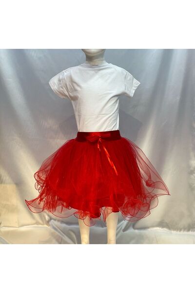 SEÇKİN KIDS Kız Çocuk Misineli Kabarık Tül Tütü Etek