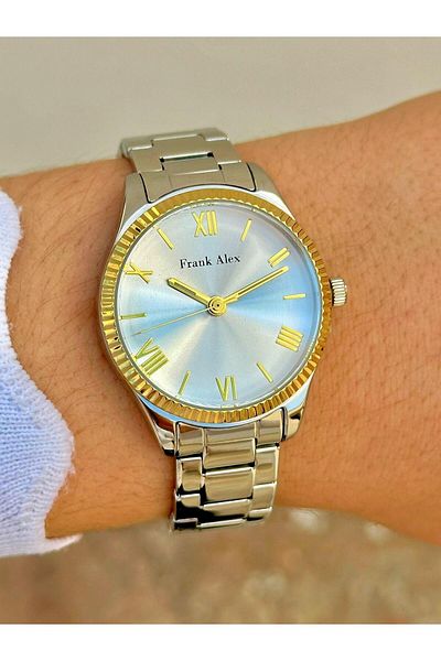 Frank Alex Fa.ft.1.131 Steel Cord 30 Mt Water Resistant New Season Stylish Design Women's Wristwatch