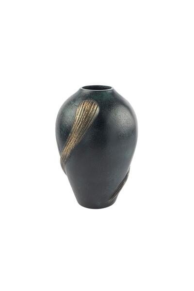 Mikasa Moor مزهرية ذهبية خضراء عتيقة - 30 سم