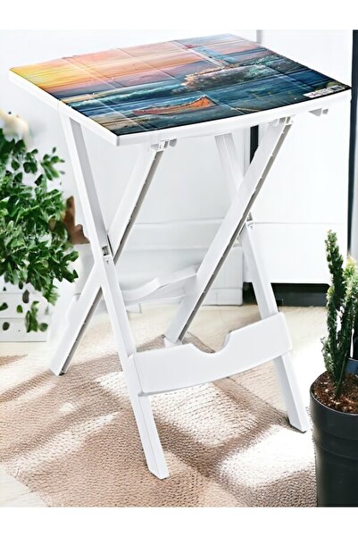 VANCKEY Portatif Plastik Katlanabilir Kamp Piknik Sehpası