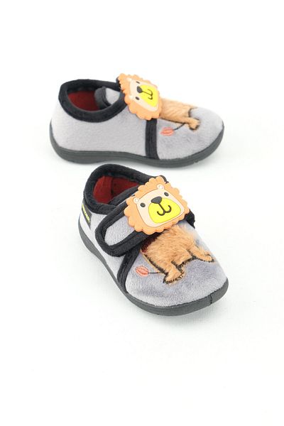 GEZER Baby Boy's Winter Velcro Adjustable Daily School Nursery Slippers Shoes
