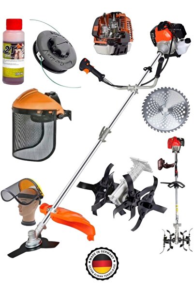 Germany Steel GERMAN 13 HP Yan Tipi Benzinli Ot Çalı Tırpanı Çim Biçme Makina...