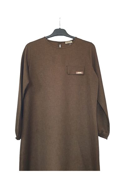 GGMM BATTAL LINEN AYROBIN POCKET DETAIL TUNIC