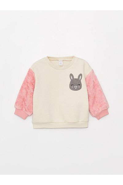 LC Waikiki Crew Neck Baby Girl Sweatshirt
