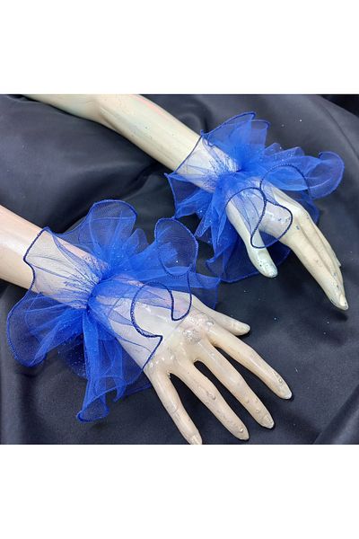 es moda shop سوار من التول اللامع من Saks Blue Almira