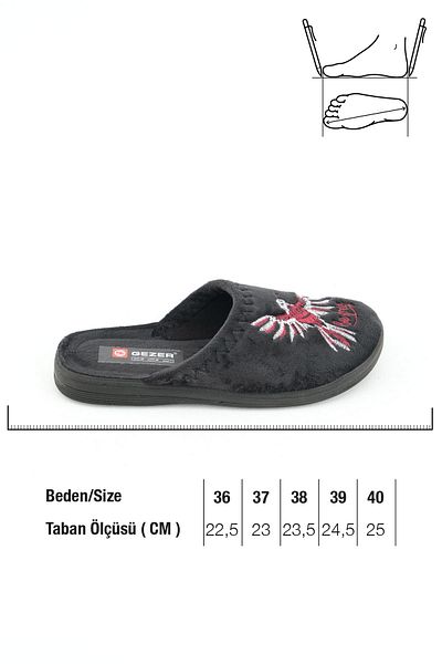 GEZER Winter Women's Embroidered Home Slippers