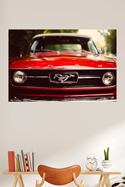 LİPYOS Ρετρό αφίσα από ξύλο MDF 3 mm με θέμα το κλασικό αυτοκίνητο