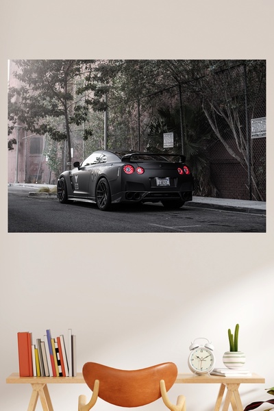 LİPYOS Ρετρό αφίσα από ξύλο MDF 3 mm με θέμα το αυτοκίνητο