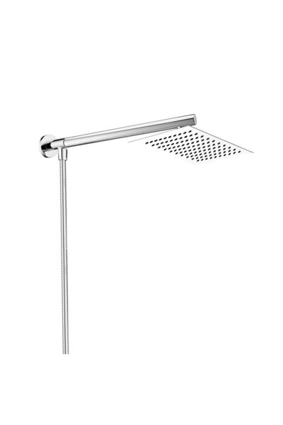 Fause Yarı Ankastre Su Giriş Borulu Tepe Duş Başlığı Çelik KDS199