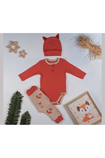 BABY COOL Fox Printed 3-Piece Set