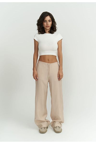 MAİ COLLECTİON Paris Beige Basic-Hose