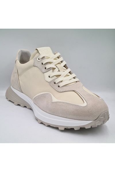 Libero L4821 Antique Suede - Bone Genuine Leather Pantofi sport casual din piele pentru bărbați