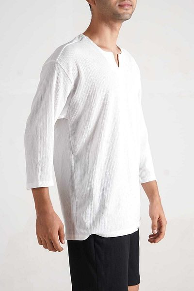 modasende Drop Neck Poor Sleeve Oversize T-Shirt