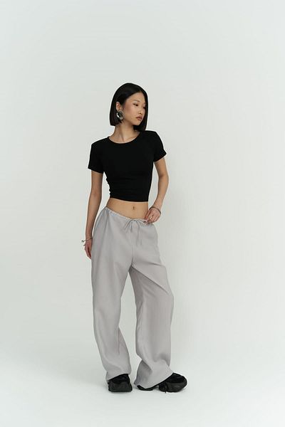 MAİ COLLECTİON Paris Graue Basic-Hose