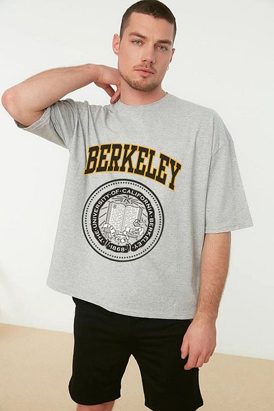 LAND MODA LUNAVISTA Berkeley Printed Unisex T-Shirt - ΑΝΤΙΓΡΑΦΗ
