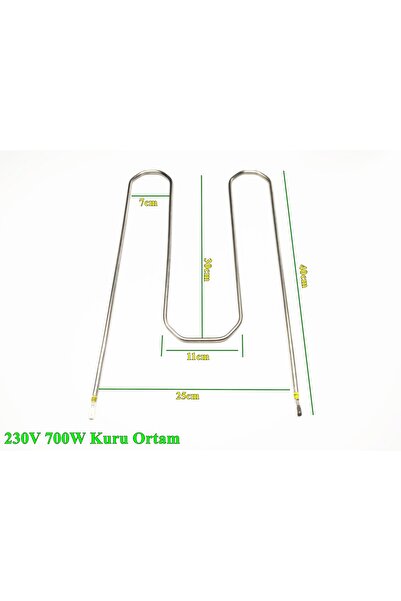METİN ISITMA SOĞUTMA M Tipi Fırın Isıtıcı Rezistans 230V 700W - 6,5mm CR304 K...