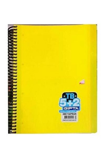 Gıpta Tb Spiral Separator Pp Cover (A4) 280 Sheets 5+2