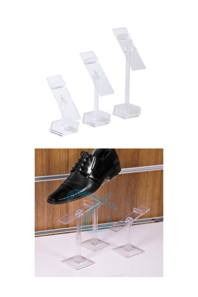 Manken İstanbul Διαφανές έγχρωμο σετ 3 ανδρικών βάσεων παπουτσιών