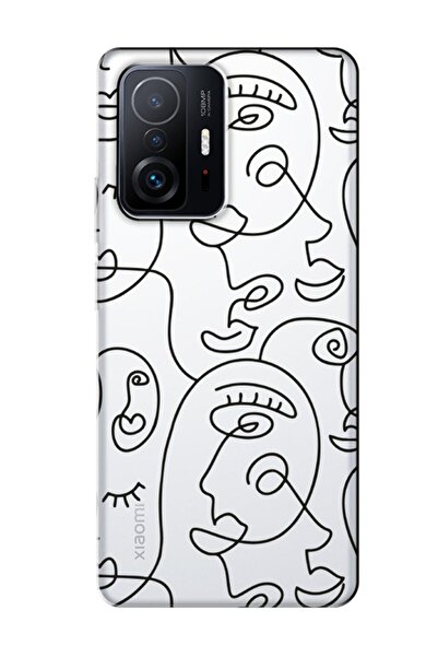 frondcase حافظة هاتف شفافة لهاتف Xiaomi Mi 11t Pro Face Art