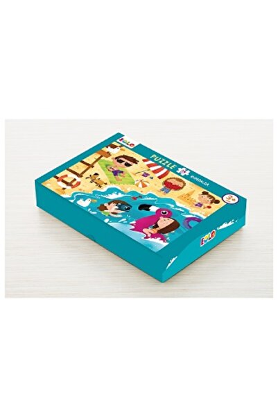Eolo Yayıncılık 24 Parça Yer Puzzle - Kumsalda