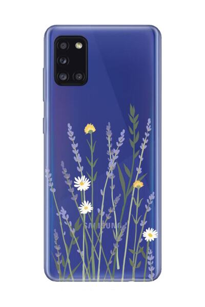 frondcase حافظة هاتف سامسونج A31 لافندر شفافة