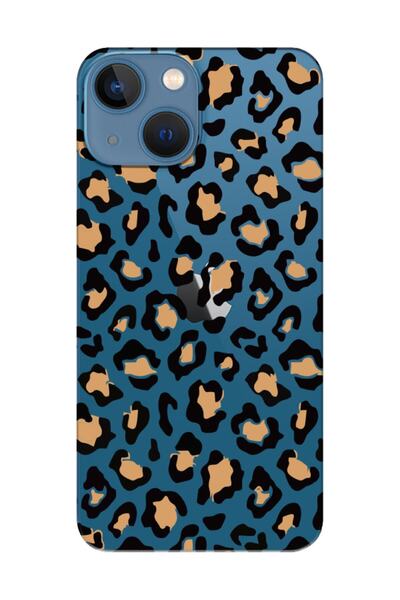 frondcase حافظة هاتف شفافة لهاتف آيفون 13 ميني بنمط الفهد