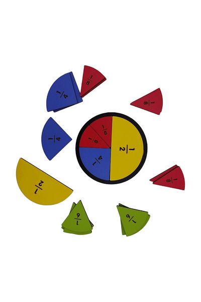 heptex 10cm Mini Wooden Fraction Set
