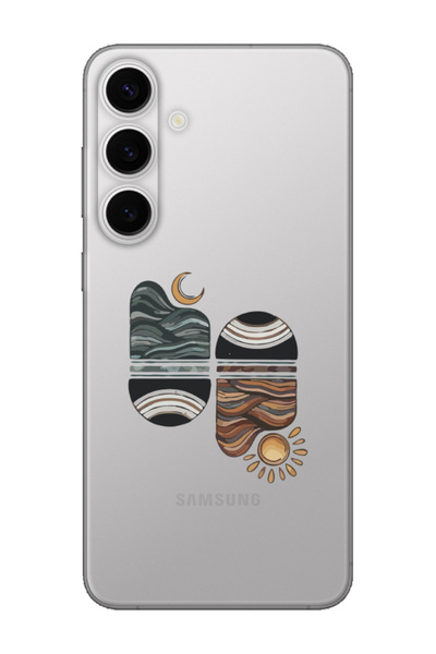 frondcase حافظة هاتف سامسونج S24 بلس صن سيت ويف شفافة