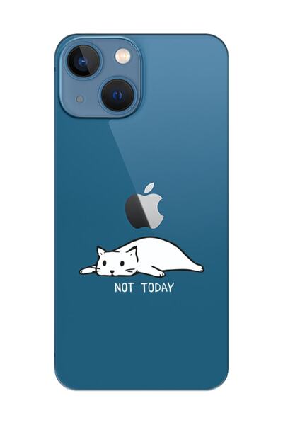 frondcase حافظة هاتف شفافة لهاتف آيفون 13 ميني ليس اليوم كات