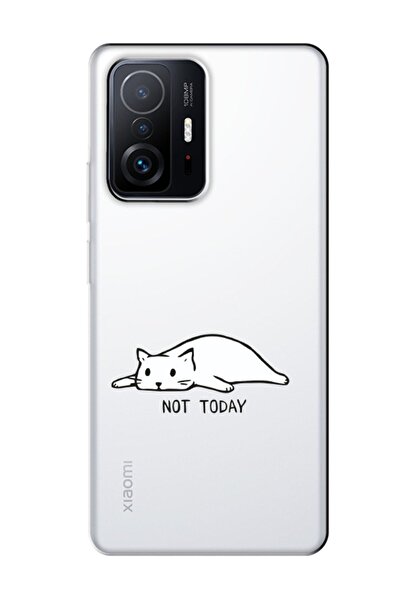 frondcase حافظة هاتف شفافة لهاتف Xiaomi Mi 11T Not Today Cat